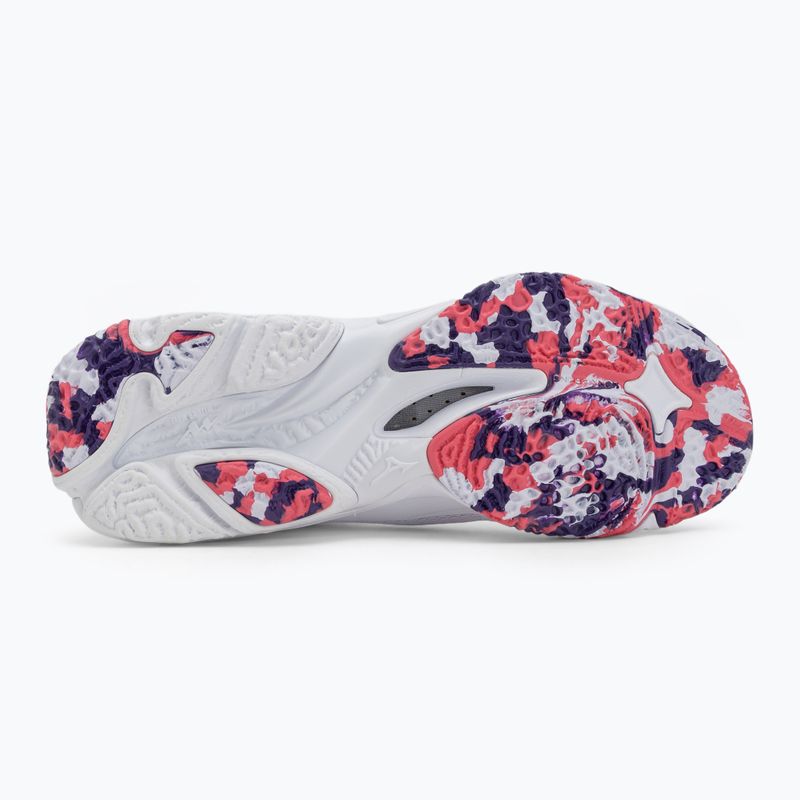Дамски волейболни обувки Mizuno Wave Lightning Z8 бели/виолетов индиго/camelliaros 4