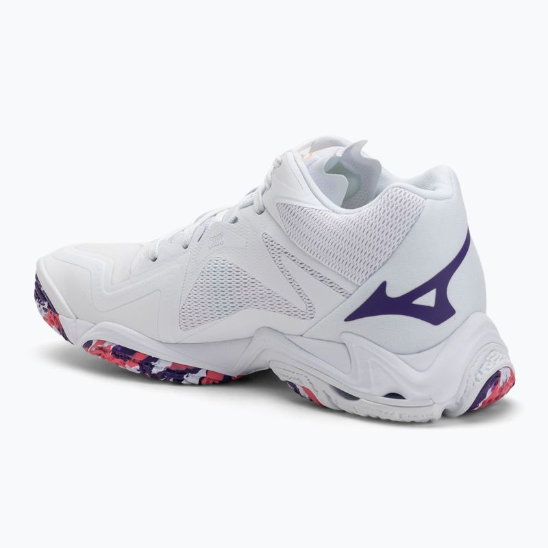 Дамски волейболни обувки Mizuno Wave Lightning Z8 Mid бели/лилаво индиго/camelliaros 3