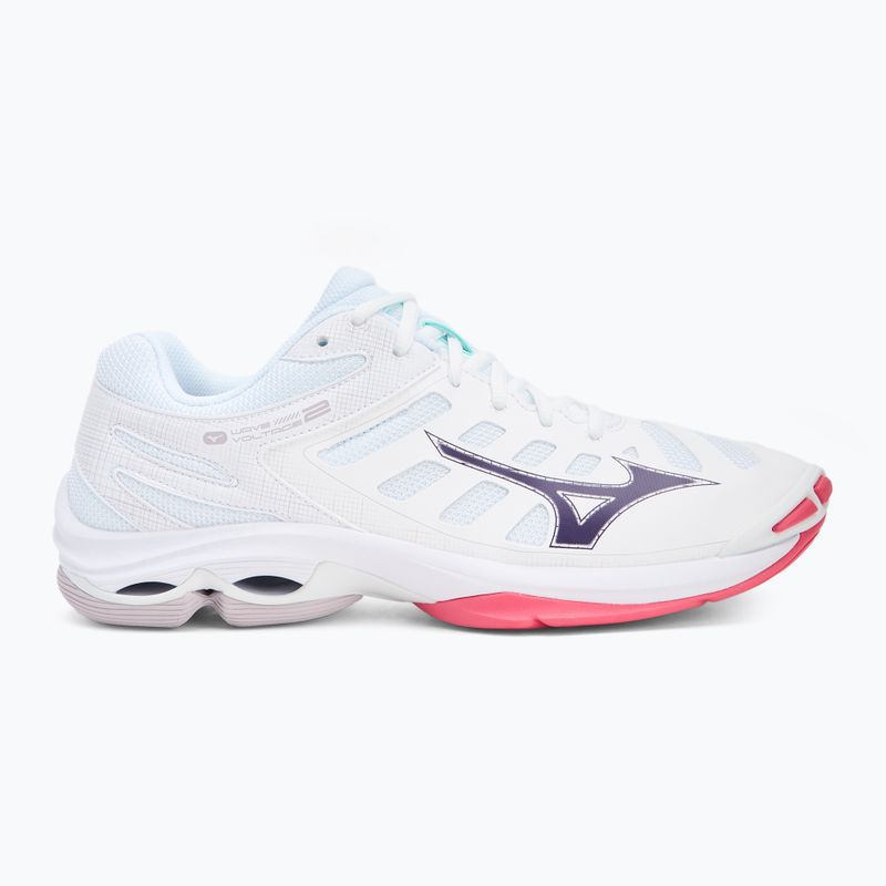 Обувки за волейбол Mizuno Wave Voltage 2 white/violet indigo/camellia rose 2