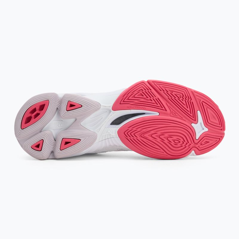 Обувки за волейбол Mizuno Wave Voltage 2 white/violet indigo/camellia rose 4