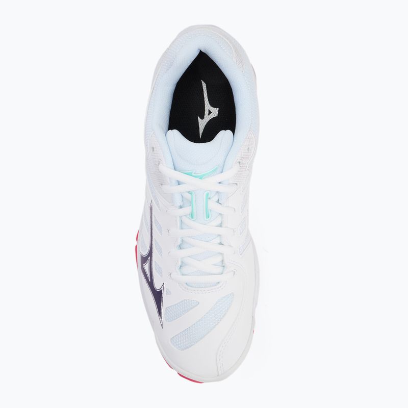 Обувки за волейбол Mizuno Wave Voltage 2 white/violet indigo/camellia rose 5