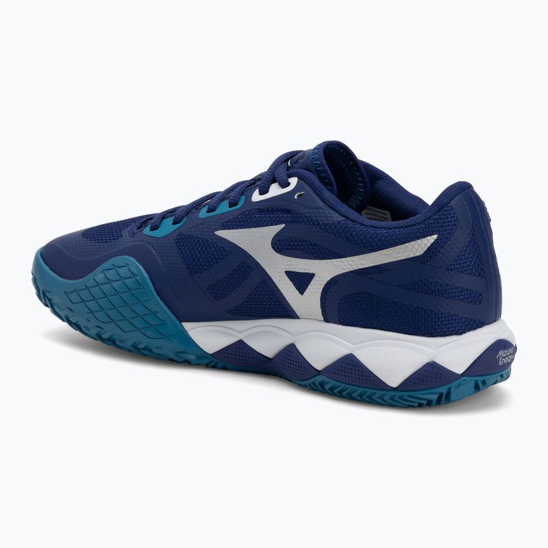 Мъжки обувки за тенис Mizuno Wave Enforce Tour 2 CC bellwether blue/ white/ fjord blue 3