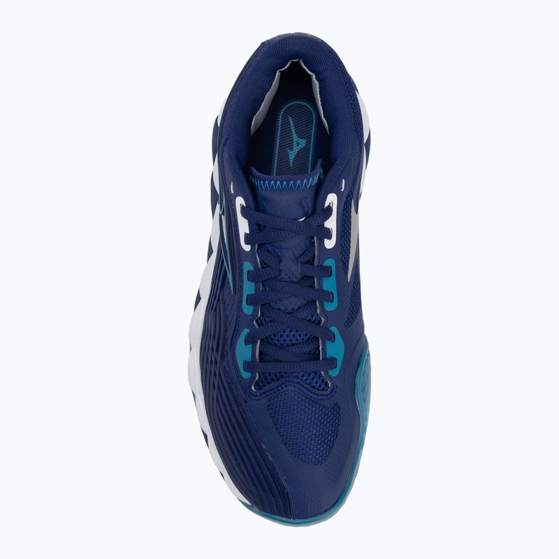 Мъжки обувки за тенис Mizuno Wave Enforce Tour 2 CC bellwether blue/ white/ fjord blue 5