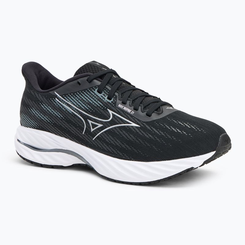 Мъжки обувки за бягане Mizuno Wave Inspire 21 black/silver/metallic gray