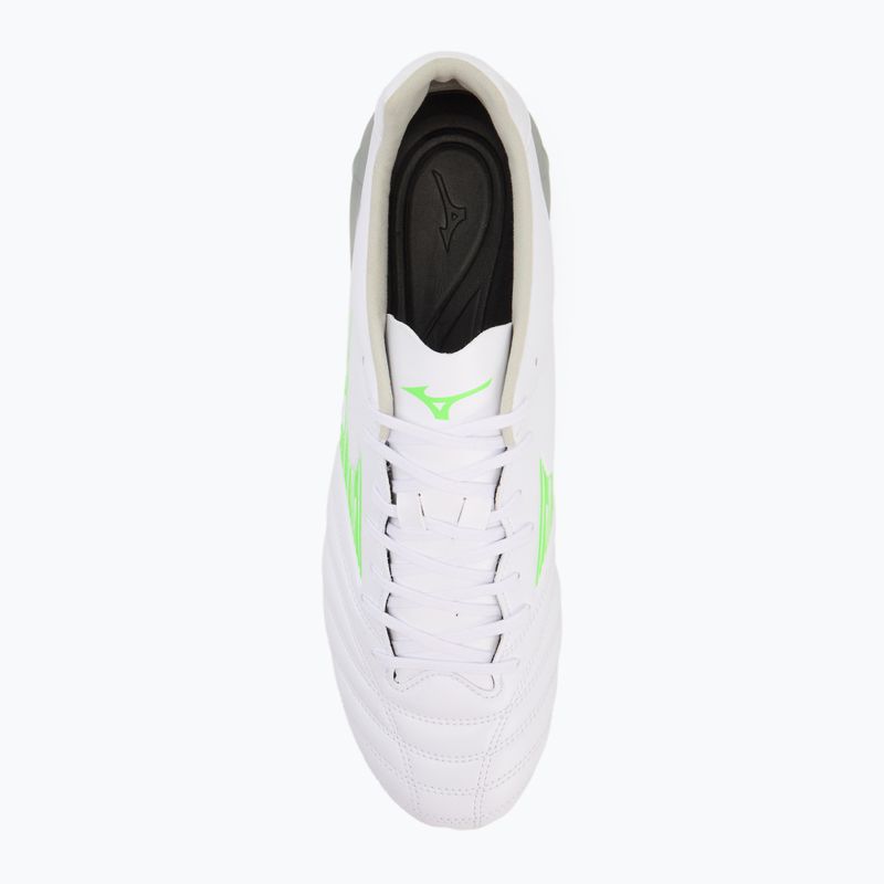 Мъжки футболни обувки Mizuno Monarcida Neo III Pro Md white/neon green 5