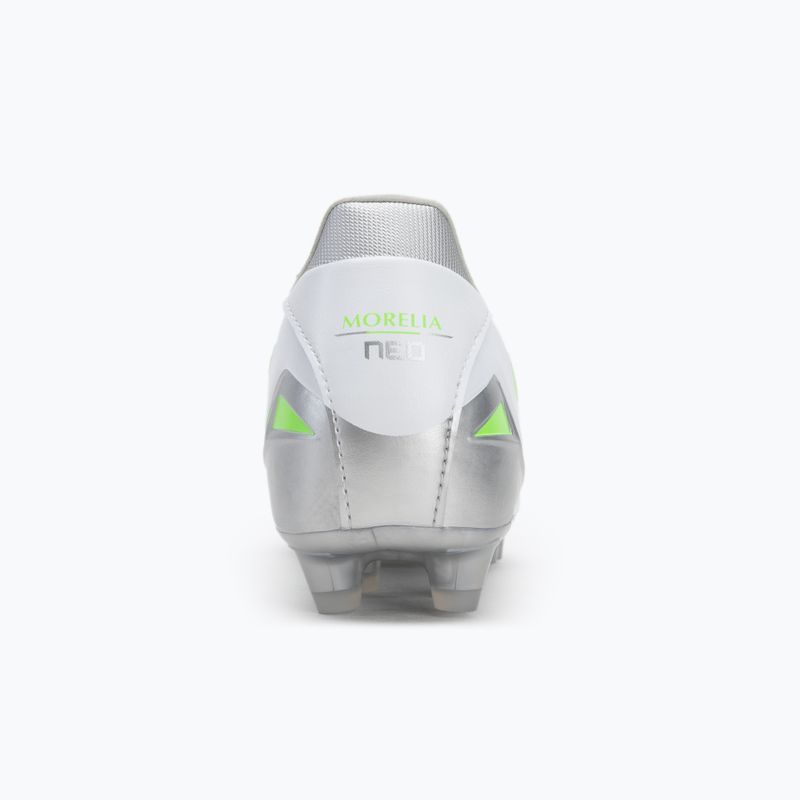 Мъжки футболни обувки Mizuno Morelia Neo IV Pro Md white/neon green/cool gray 3c 6