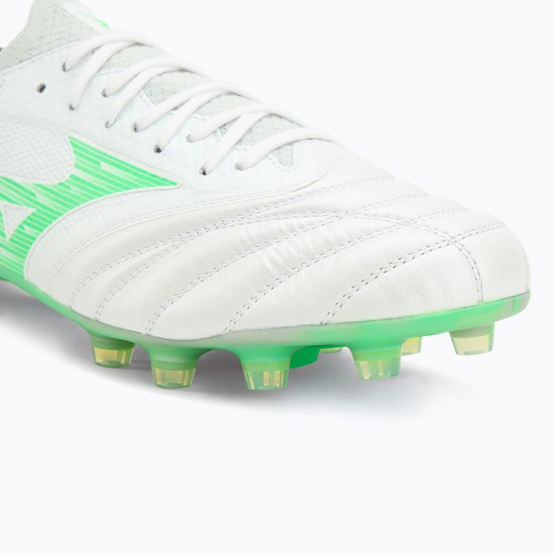 Мъжки футболни обувки Mizuno Morelia Neo IV Β Elite MD white/neon green/cool grey 3c 7