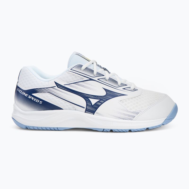 Обувки за волейбол Mizuno Cyclone Speed 5 white/bellwether blue/bel air blue 2