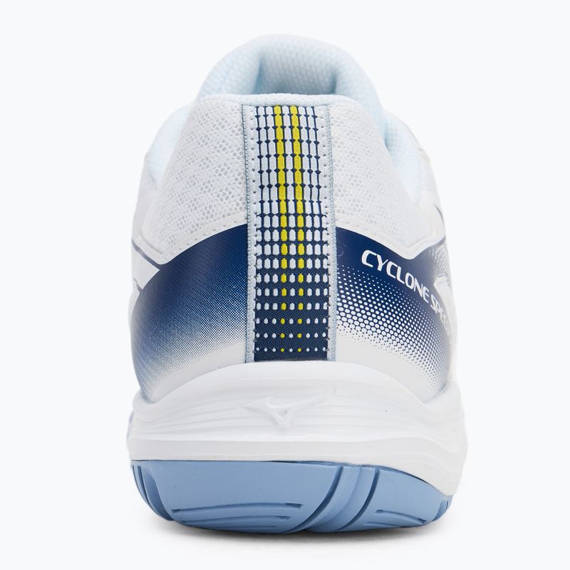 Обувки за волейбол Mizuno Cyclone Speed 5 white/bellwether blue/bel air blue 6