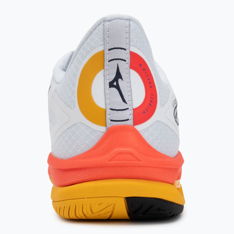 Мъжки обувки за тенис Mizuno Wave Exceed Tour 6 AC white/fiery coral 2/citrus 6