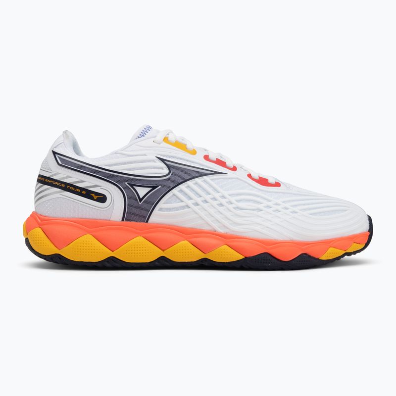 Обувки за тенис Mizuno Wave Enforce Tour 6 AC white/fiery coral 2/citrus 2