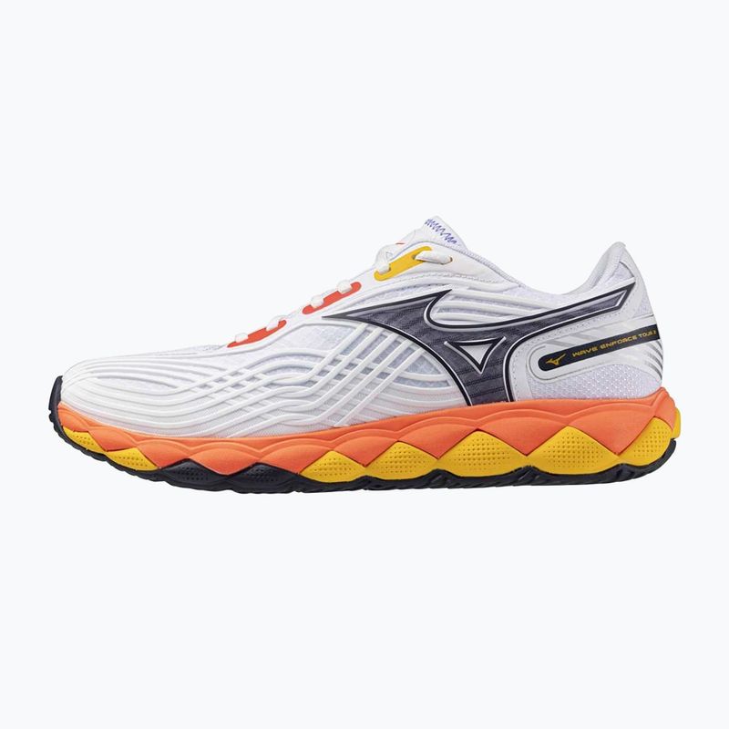 Обувки за тенис Mizuno Wave Enforce Tour 6 AC white/fiery coral 2/citrus 8