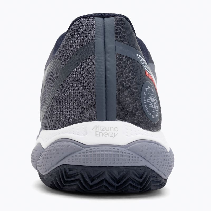 Mizuno Wave Enforce Court CC обувки за тенис odyssey сиво/бяло/син гранит 6