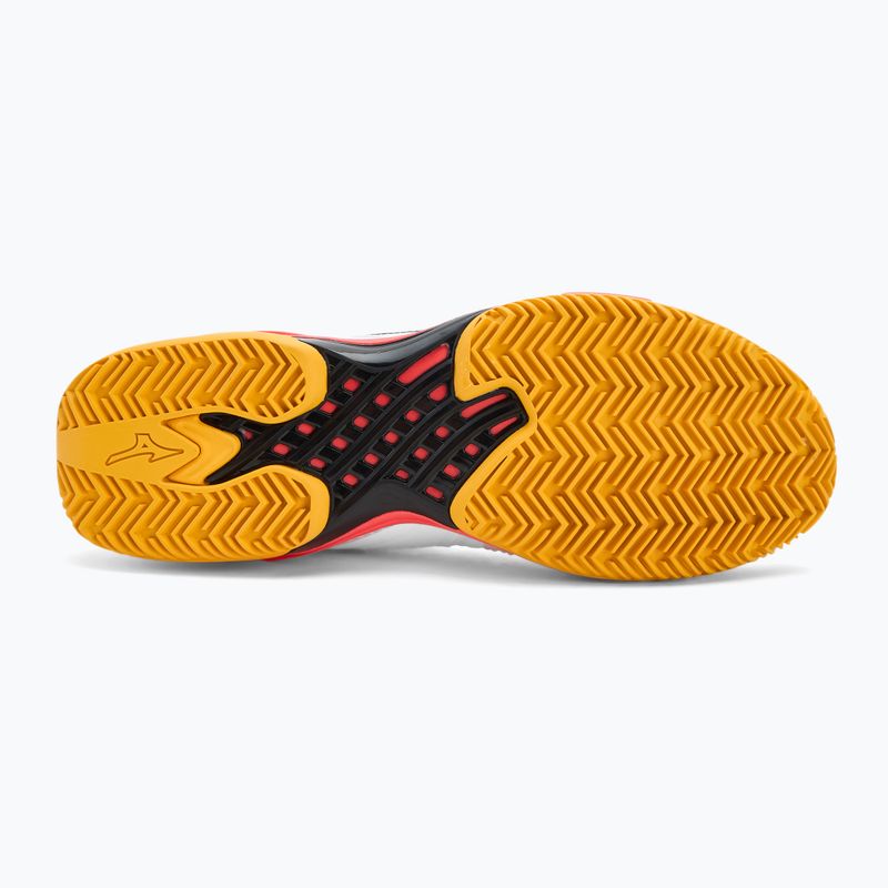 Mizuno Wave Exceed Tour 6 CC обувки за тенис бяло/баритоново синьо/огнено коралово 2 4