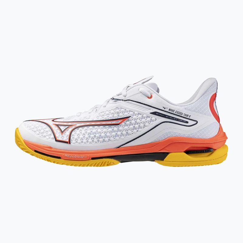 Mizuno Wave Exceed Tour 6 CC обувки за тенис бяло/баритоново синьо/огнено коралово 2