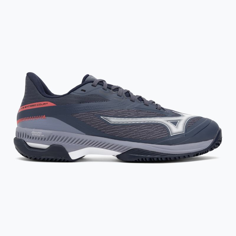 Mizuno Wave Exceed Court CC обувки за тенис odyssey сиво/бяло/син гранит 2