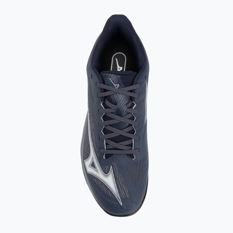 Mizuno Wave Exceed Court CC обувки за тенис odyssey сиво/бяло/син гранит 5