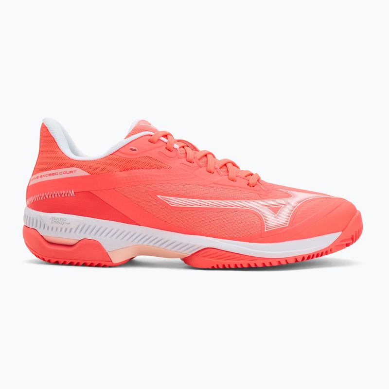 Дамски обувки за тенис Mizuno Wave Exceed Court CC W calypso coral/white/barely pink 2