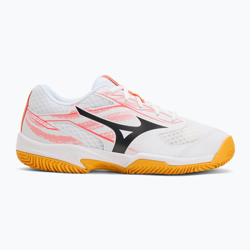 Детски обувки за тенис Mizuno Break Shot 5 Jr CC white/calypso coral/citrus 2