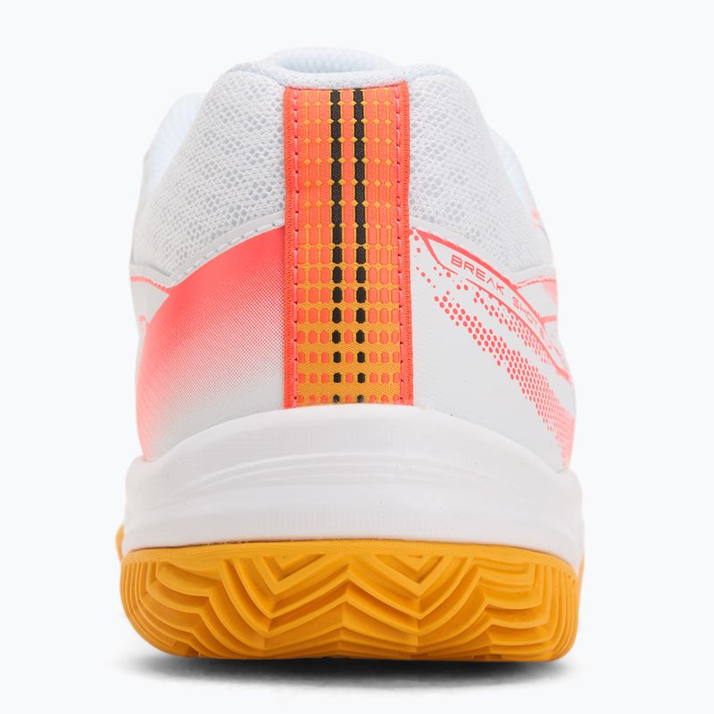 Детски обувки за тенис Mizuno Break Shot 5 Jr CC white/calypso coral/citrus 6