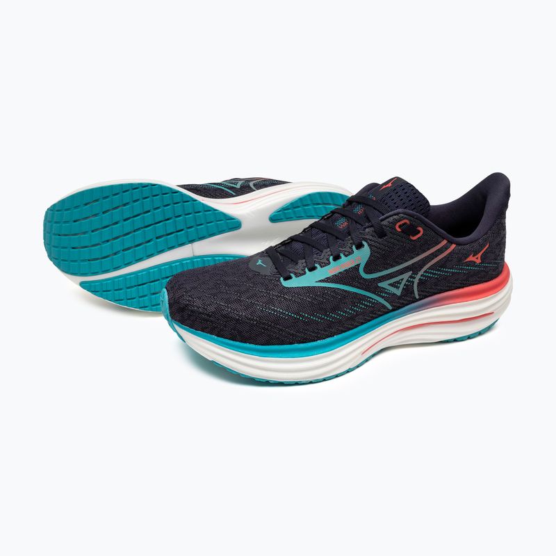 Мъжки обувки за бягане Mizuno Wave Rider 29 odyssey gray/Ccapri breeze/calypso coral 9