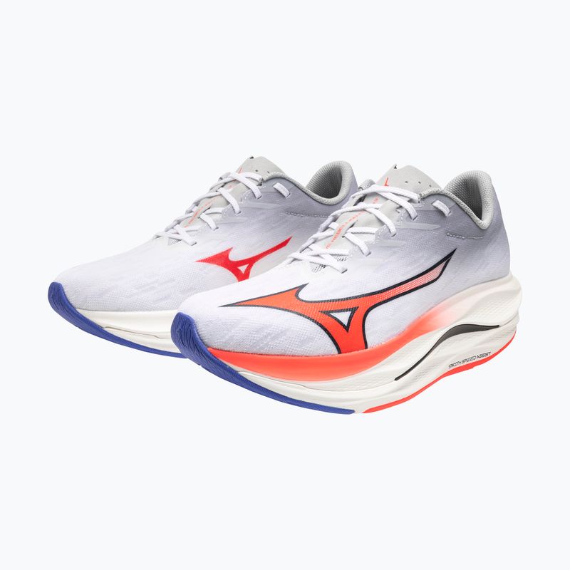 Мъжки обувки за бягане Mizuno Wave Rebellion Flash 3 white/fiery coral 2/iris bloom 8