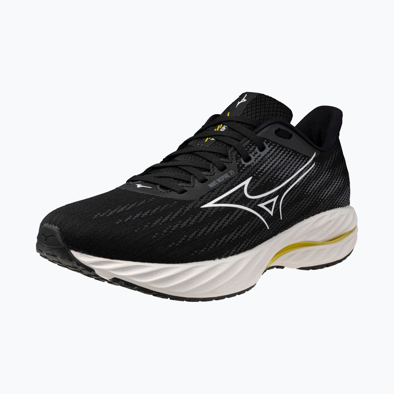 Мъжки обувки за бягане Mizuno Wave Inspire 21 black/white/vibrant yellow 10