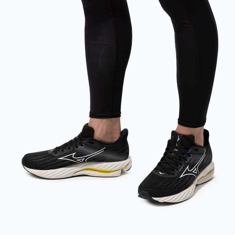 Мъжки обувки за бягане Mizuno Wave Inspire 21 black/white/vibrant yellow 17
