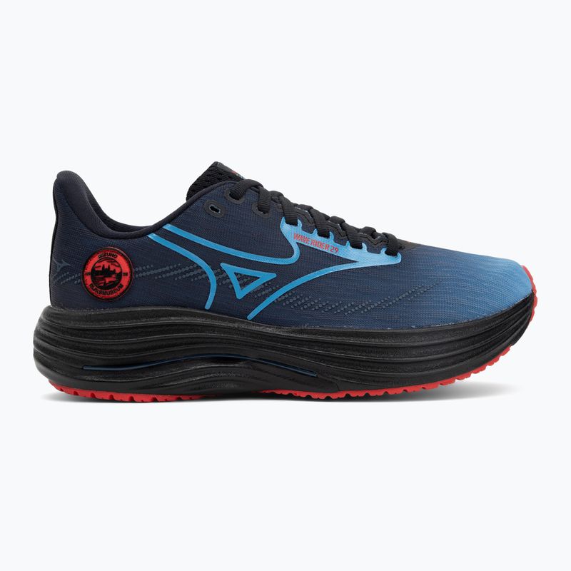 Mizuno Wave Rider 29 обувки за бягане amsterdam black/all aboard/high risk red 2