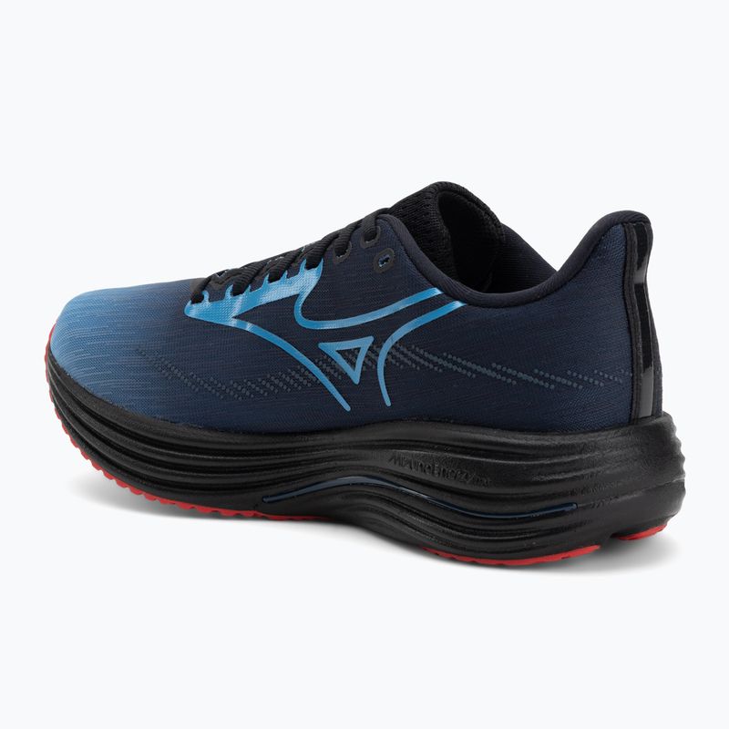 Mizuno Wave Rider 29 обувки за бягане amsterdam black/all aboard/high risk red 3