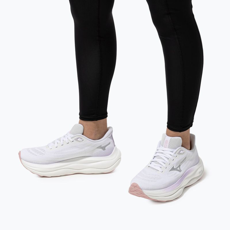 Дамски обувки за бягане Mizuno Wave Sky 9 white/silver/orchid petal 10