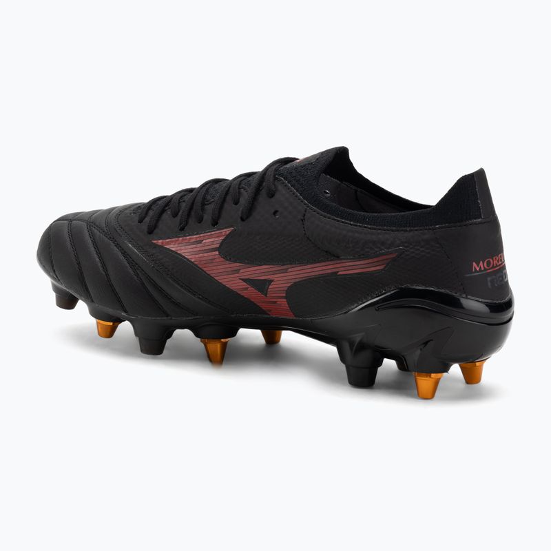 Мъжки футболни обувки Mizuno Morelia Neo IV Beta Elite Mix SG black/morelia 40th red/black 3