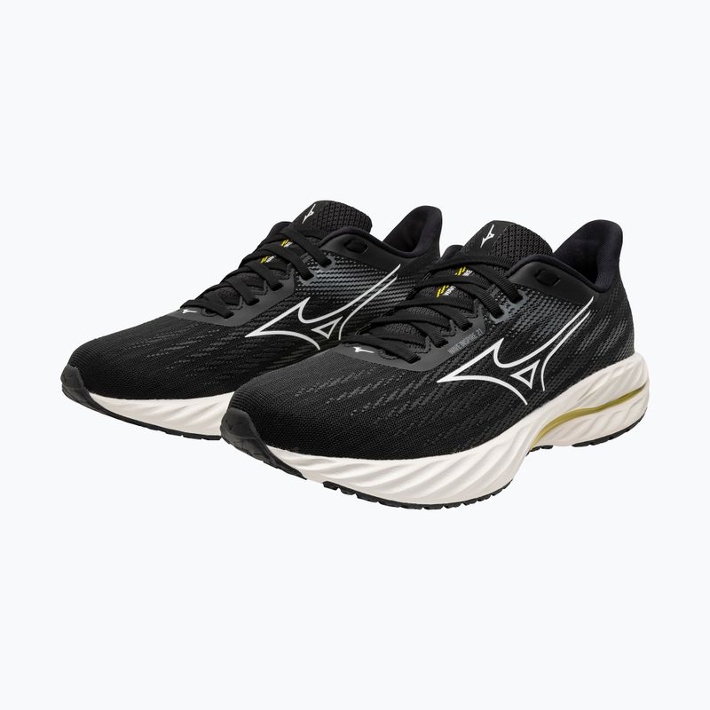 Дамски обувки за бягане Mizuno Wave Inspire 21 black/white/vibrant yellow 8