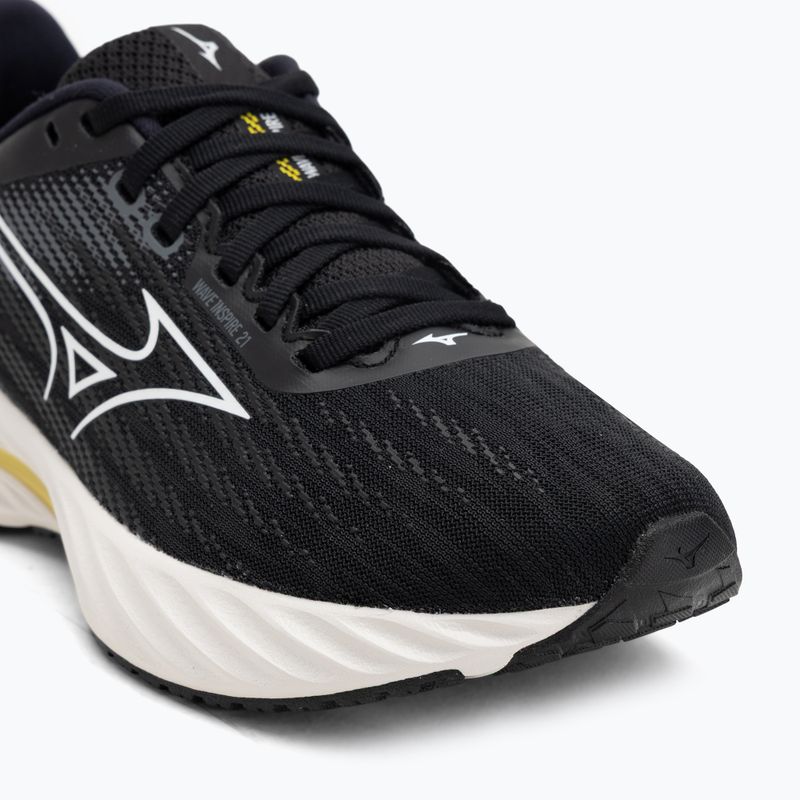 Дамски обувки за бягане Mizuno Wave Inspire 21 black/white/vibrant yellow 7