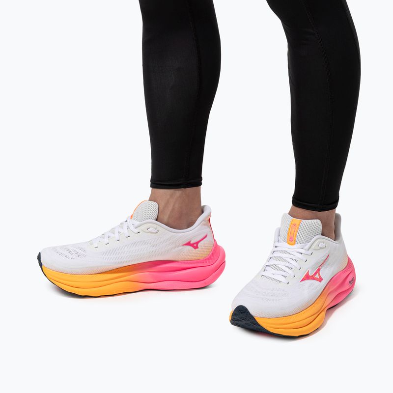 Обувки за бягане Mizuno Wave Sky 9 white/tang orange/pink tetra 10