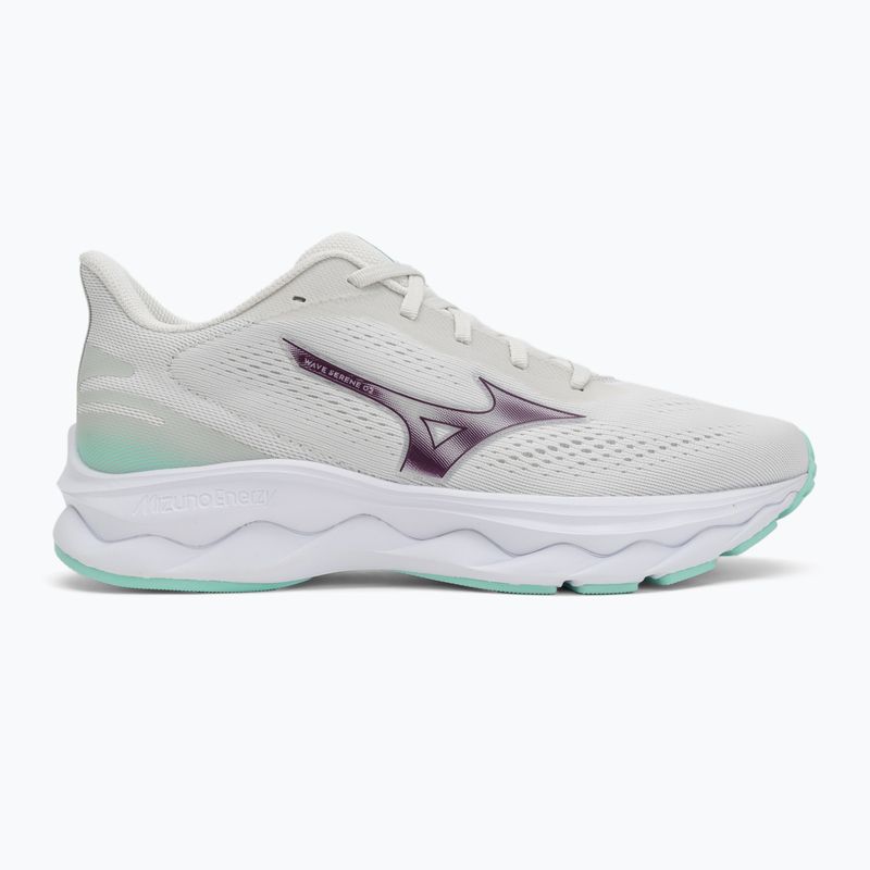 Дамски обувки за бягане Mizuno Wave Serene 2 snow white/dark purple/ice green 2