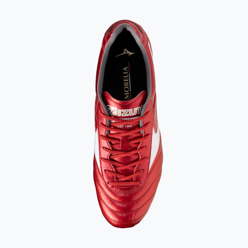 Мъжки футболни обувки Mizuno Morelia II Elite FG morelia 40th red/white/black 12