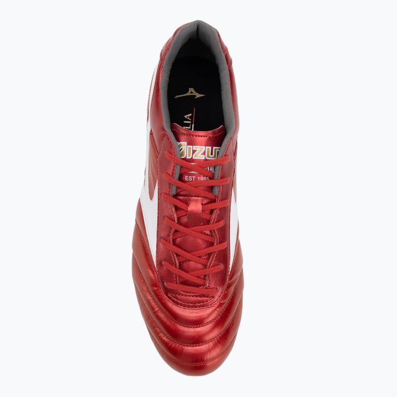 Мъжки футболни обувки Mizuno Morelia II Elite FG morelia 40th red/white/black 5