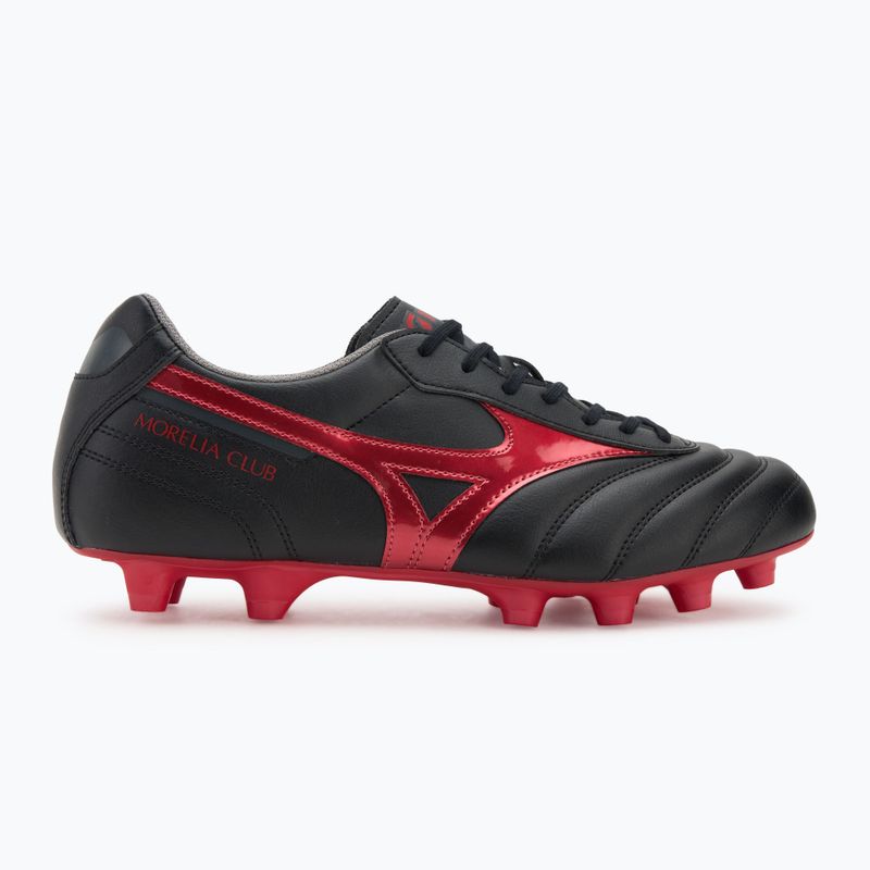 Футболни обувки Mizuno Morelia II Club FG black/morelia 40th red/black sand 2