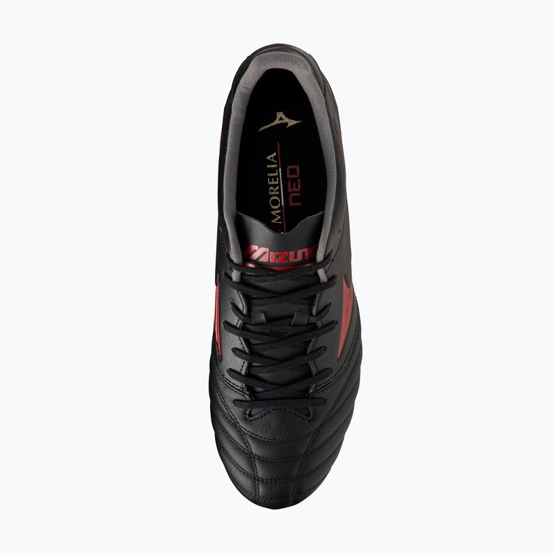 Мъжки футболни обувки Mizuno Morelia Neo IV Pro MD black/morelia 40th red/black 12