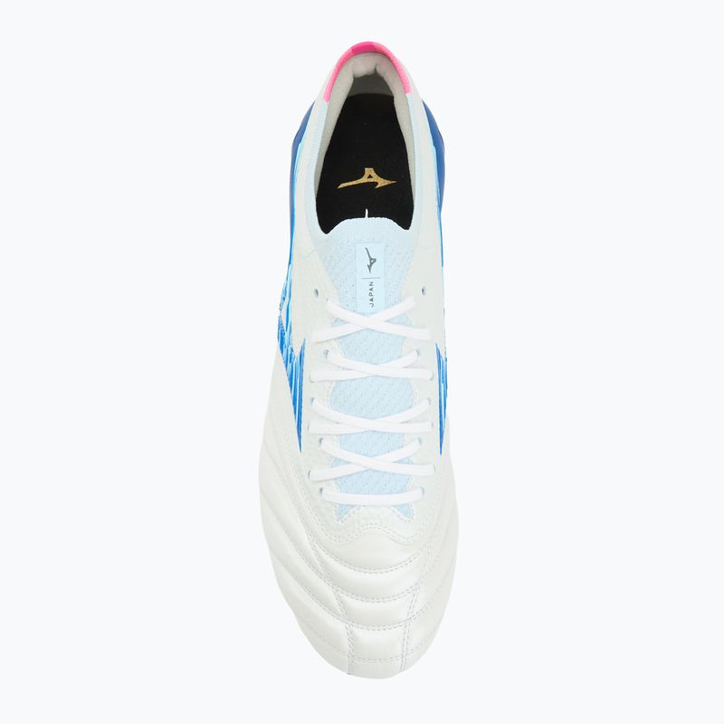 Мъжки футболни обувки Mizuno Morelia Neo IV β Japan Fg white/tanager turquoise/pink tetra 5