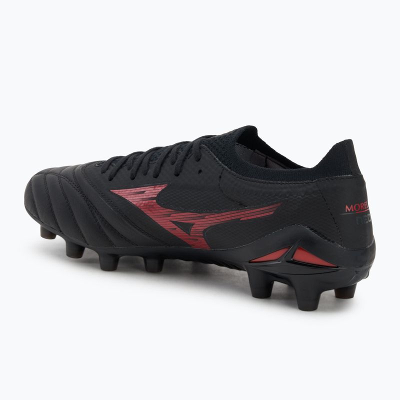 Мъжки футболни обувки Mizuno Morelia Neo IV Β Elite MD black/morelia 40th red/black 3