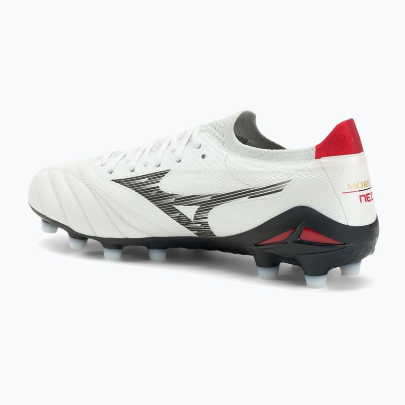 Мъжки футболни обувки Mizuno Morelia Neo IV Β Elite MD white/black/chinese red 3