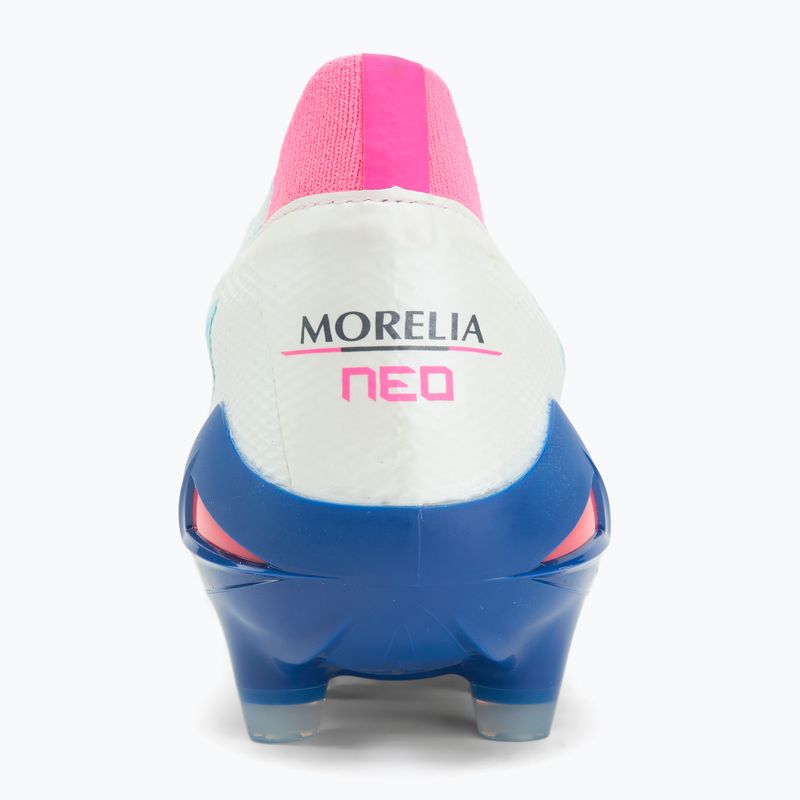 Мъжки футболни обувки Mizuno Morelia Neo IV Β Elite MD white/tanager turquoise/pink tetra 6