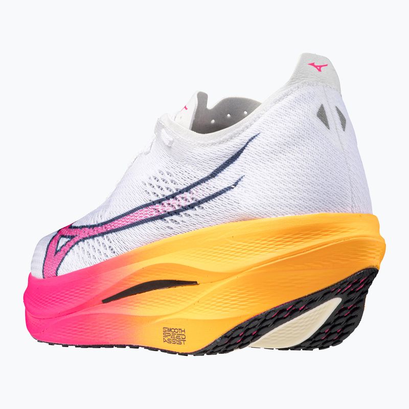 Обувки за бягане Mizuno Wave Rebellion Pro 3 бяло/розово тетра/оранжево 4