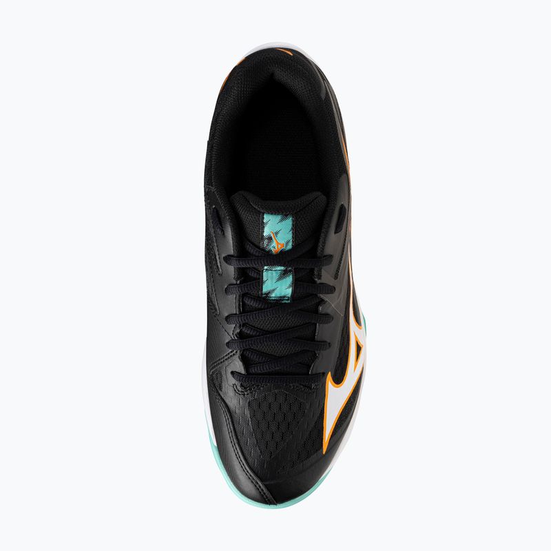 Mizuno Thunder Blade Z обувки за волейбол черни/танджело/ледено зелени 5