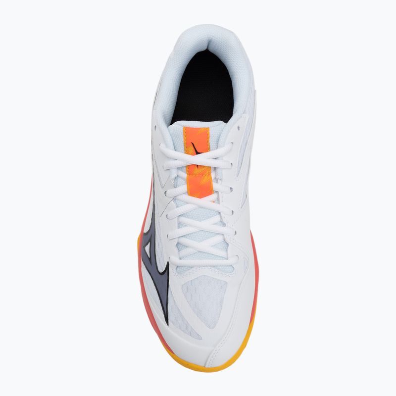 Обувки за волейбол Mizuno Thunder Blade Z white/fiery coral 2/citrus 4