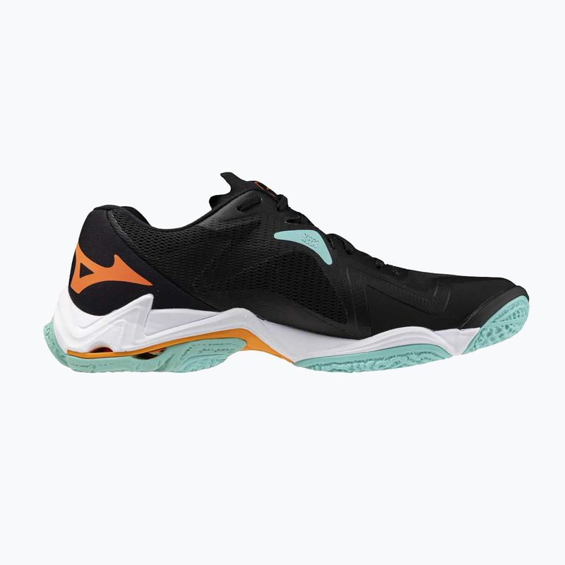 Mizuno Wave Lightning Z8 обувки за волейбол черни/танджело/ледено зелени 2