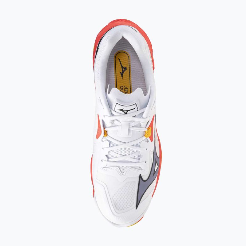 Mizuno Wave Lightning Z8 бели/огнено коралови 2/цитрусови обувки за волейбол 5