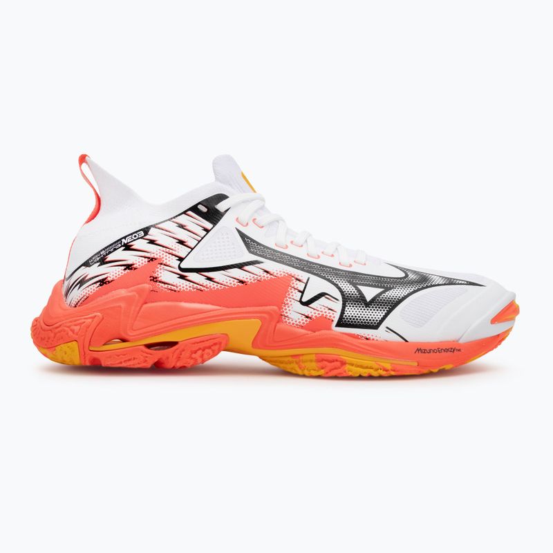 Обувки за волейбол Mizuno Wave Lightning Neo 3 white/fiery coral 2/citrus 2